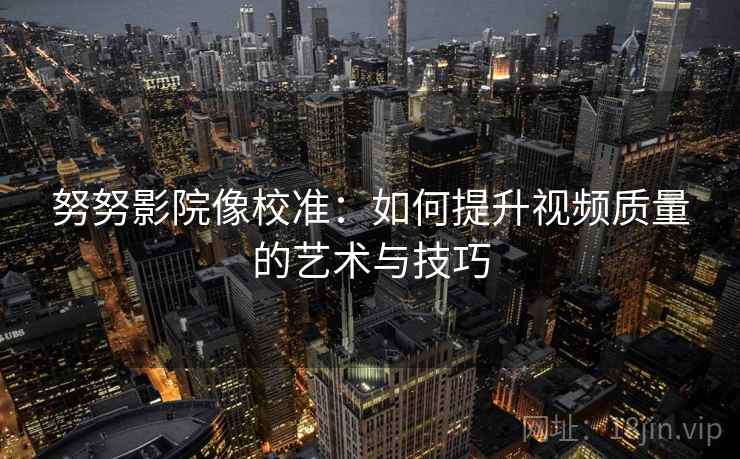 努努影院像校准:如何提升视频质量的艺术与技巧 努努影院像校准:如何提升视频质量的艺术与技巧